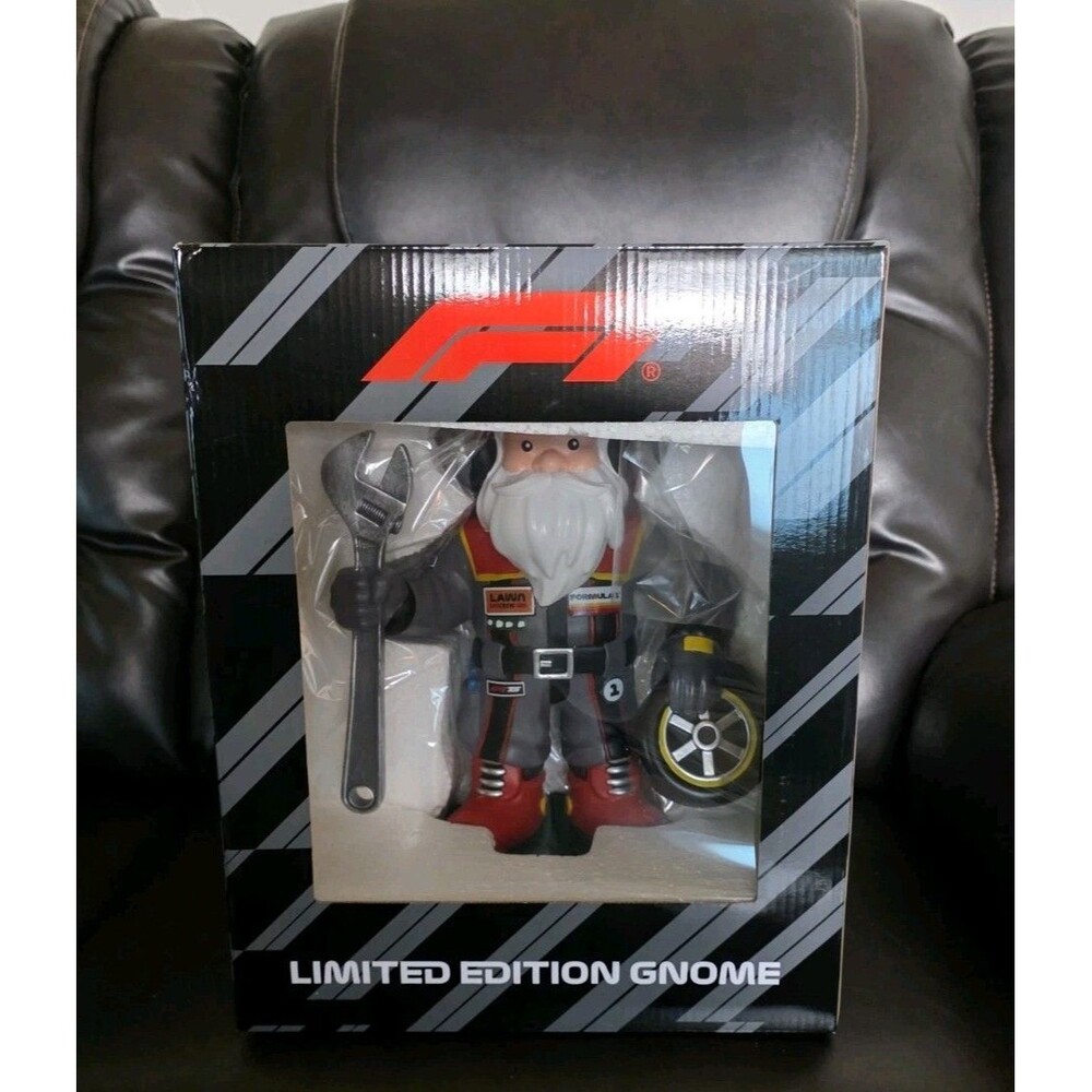 F1 Limited Edition Formula One Full Size Garden Gnome 75th Anniversary RARE/NEW
